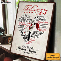 Personalized Couple I Choose You Poster JL21 30O28 thumb 1