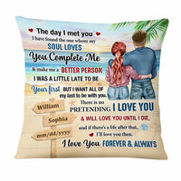 Personalized Couple The Day Pillow JL23 23O47 thumb 1