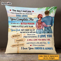 Personalized Couple The Day Pillow JL23 23O47 thumb 1