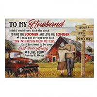 Personalized To My Husband I Wish I Could Turn Back The Clock Poster JL21 58O31 thumb 1