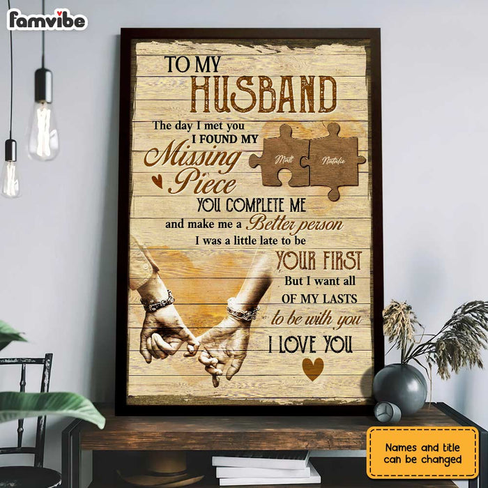 Personalized Husband Poster JL32 85O31 1