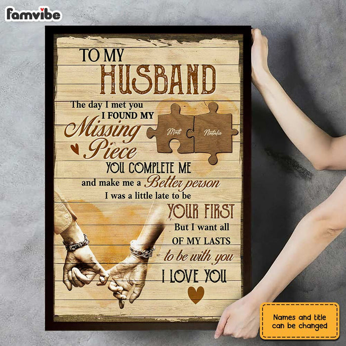 Personalized Husband Poster JL32 85O31 1