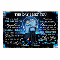 Personalized Couple The Day I Met You Love Moon Poster JL32 32O47 thumb 1