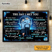 Personalized Couple The Day I Met You Love Moon Poster JL32 32O47 thumb 1