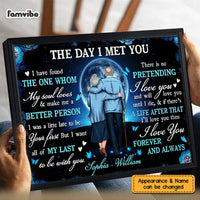 Personalized Couple The Day I Met You Love Moon Poster JL32 32O47 thumb 1