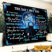 Personalized Couple The Day I Met You Love Moon Poster JL32 32O47 thumb 1