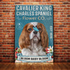 Cavalier King Charles Spaniel Flower Company Canvas SMR0902 73O31 1