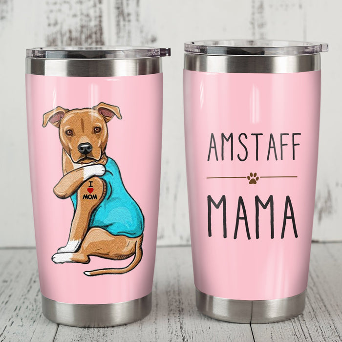 American Staffordshire Terrier Dog Steel Tumbler SAP1316 81O36 1