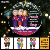 Personalized Christmas Gift For Friends Small Gang Circle Ornament 30456 thumb 1