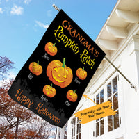 Personalized Halloween Grandma Pumpkin Patch Garden Flag JL154 65O58 thumb 1