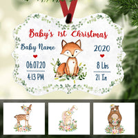 Personalized Baby First Christmas  MDF Benelux Ornament NB24 65O57 thumb 1