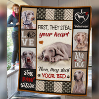Weimaraner Dog Fleece Blanket MR0601 70O52 thumb 1