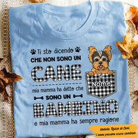Personalized Mamma Cane Italian Dog My Mom Said I'm A Baby T Shirt AP82 67O47 thumb 1