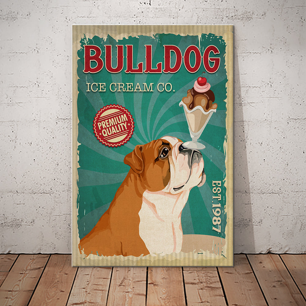 Bulldog Ice Cream Company Canvas FB1401 73O39