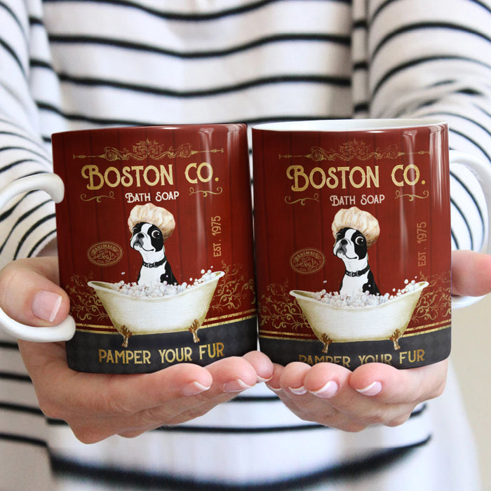 Boston Terrier Bath Soap Company Mug FB1003 85O34 1