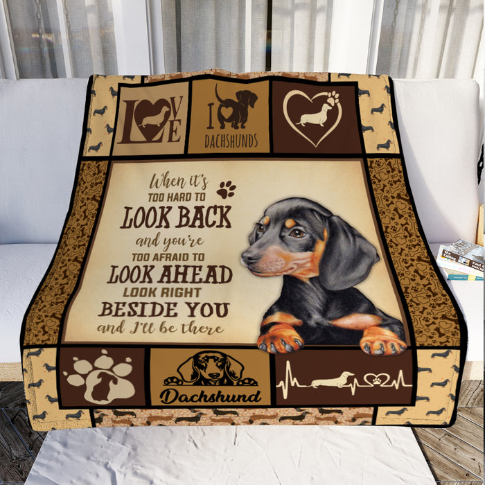 Dachshund Dog Fleece Blanket SEP1103 95O34 1