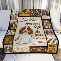Spinger Spaniel Dog Fleece Blanket MR0502 81O49 thumb 1
