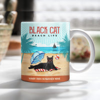 Black Cat Beach Life Mug SMY1314 67O53 thumb 1