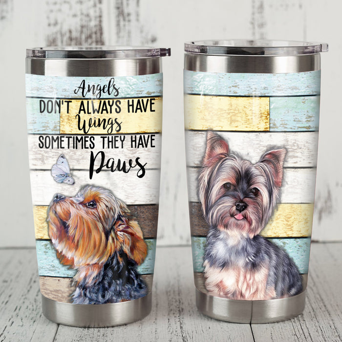 Yorkshire Terrier Dog Steel Tumbler MR1204 69O56 1