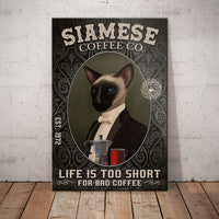 Siamese Cat Coffee Company Canvas MR0303 90O60 thumb 1