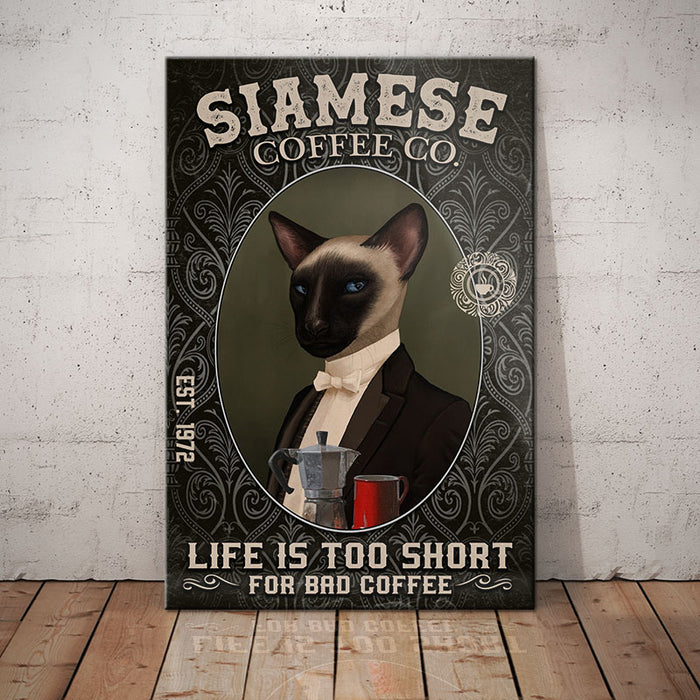 Siamese Cat Coffee Company Canvas MR0303 90O60 1