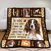 Springer Spaniel Dog Fleece Blanket MR0503 71O50 1