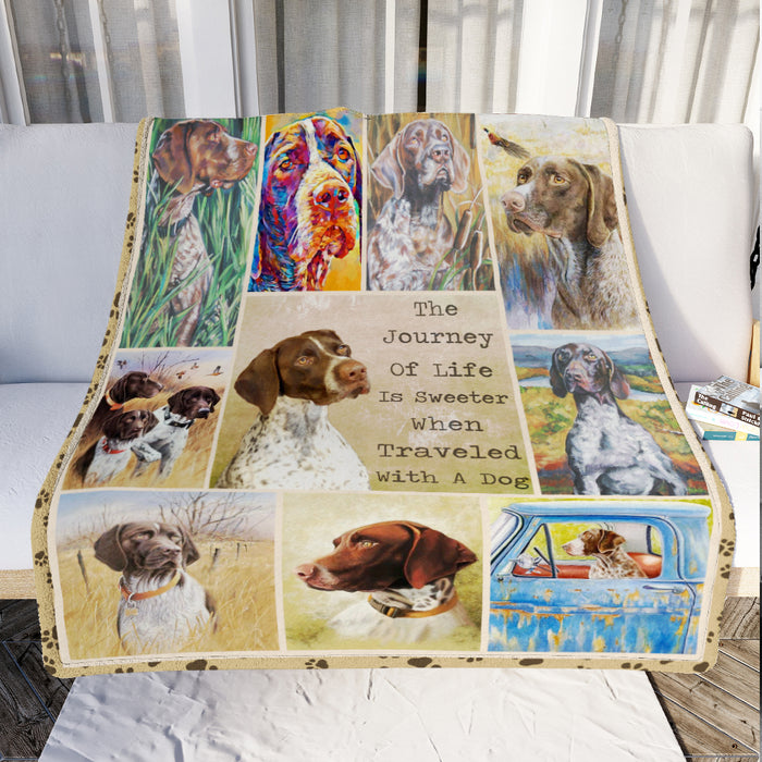 German Shorthaired Pointer Dog Fleece Blanket MR0602 71O31 1