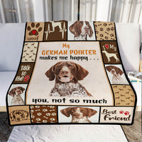 German Shorthaired Pointer Dog Fleece Blanket MR0401 70O49 thumb 1