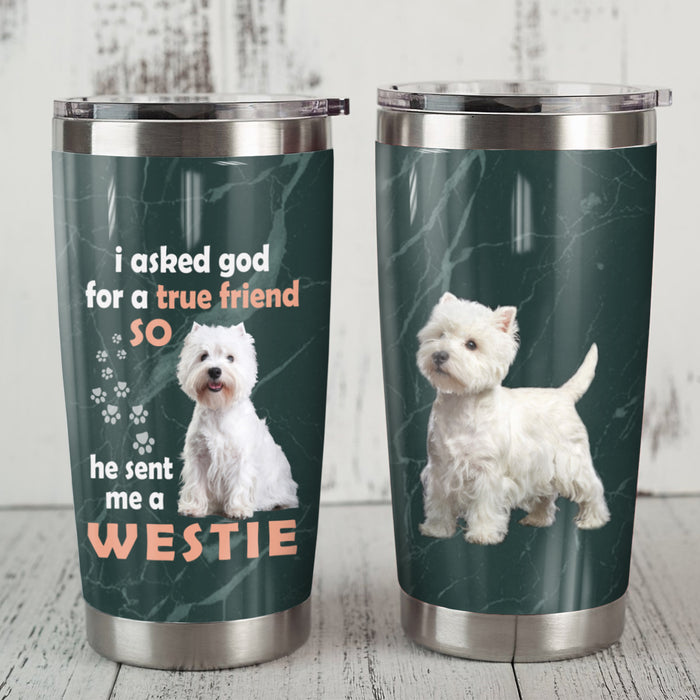 Westie Dog Steel Tumbler FB0405 70O43 1