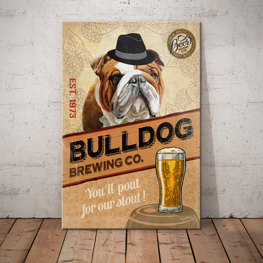 Bulldog Brewing Company Canvas FB0701 81O53