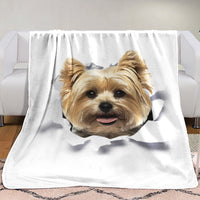 Yorkshire Terrier Dog Fleece Blanket JR1602 70O49 thumb 1