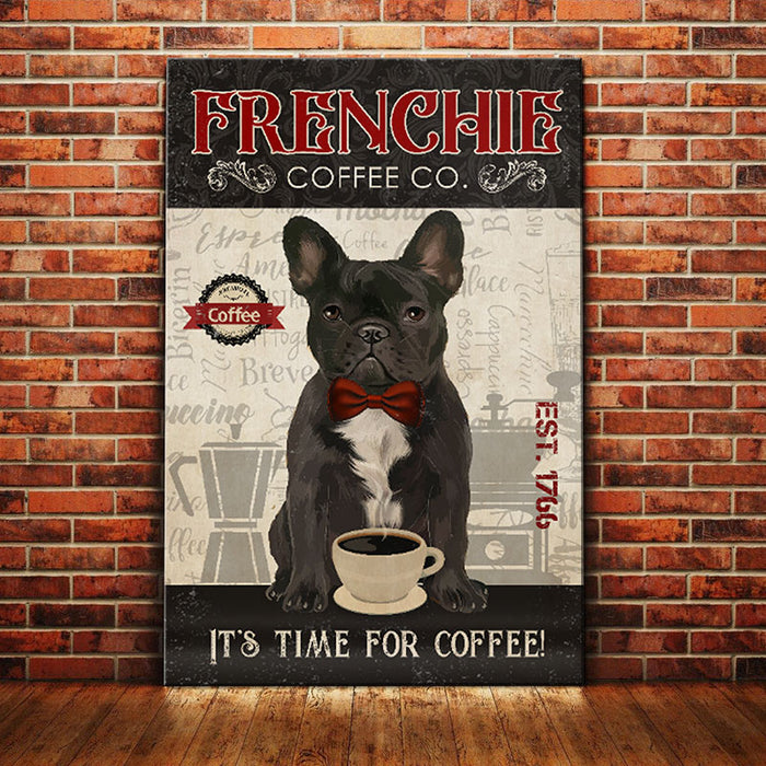 French Bulldog Coffee Company Canvas AP1802 73O58 1