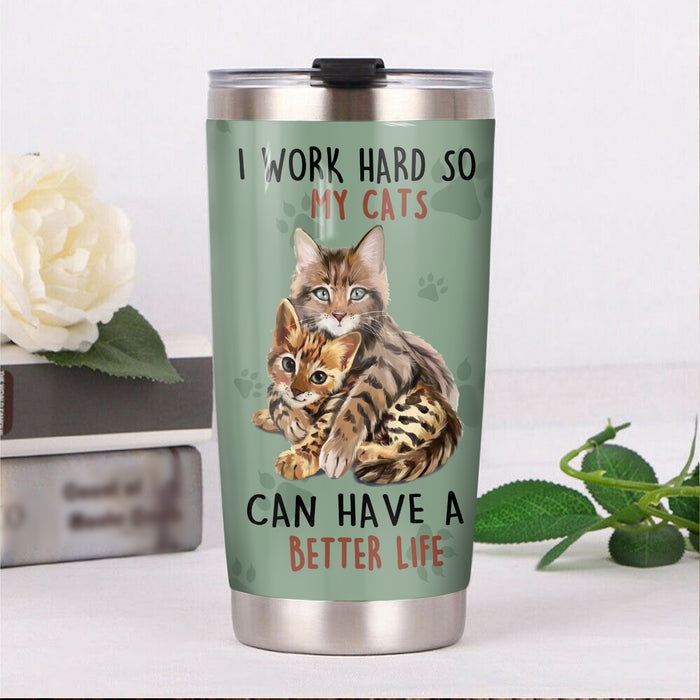 Bengal Cat Steel Tumbler MR1802 71O56 1