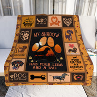 Dachshund Dog Fleece Blanket AU0703 97O41 thumb 1