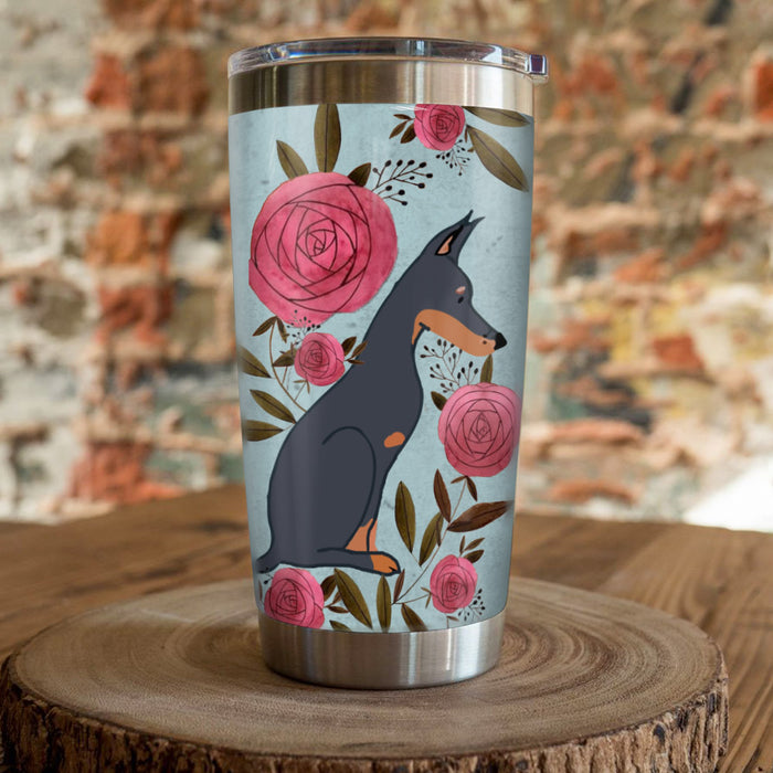 Doberman Pinscher Dog Steel Tumbler AP2902 90O34 1