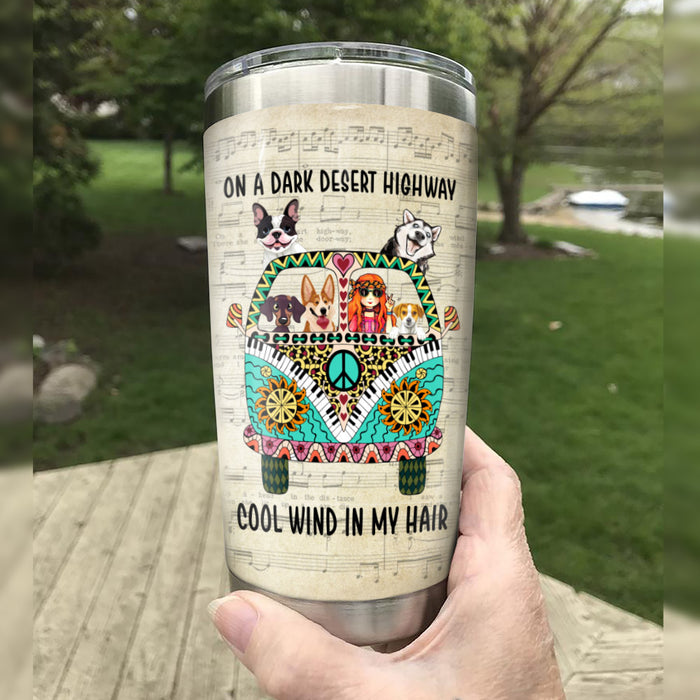 Dog Hippie Steel Tumbler MY0602 90O34 1