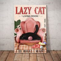 Black Cat Living Room Canvas MR1601 73O58 thumb 1