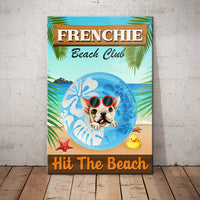 French Bulldog Beach Club Canvas MR0403 73O59 thumb 1