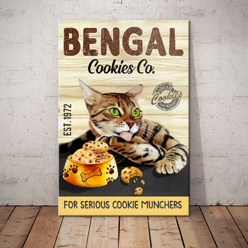 Bengal Cat Cookies Company Canvas MR1101 95O34