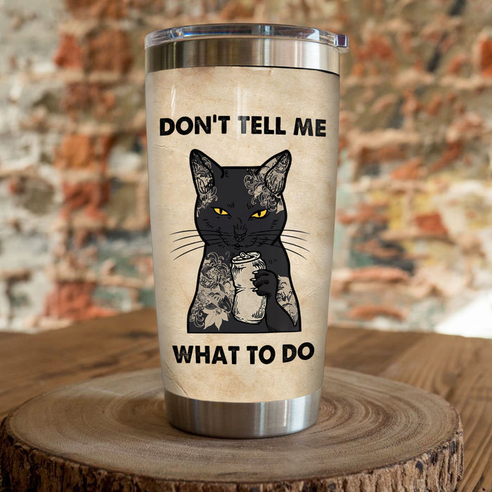 Black Cat Steel Tumbler AP2903 73O58 1
