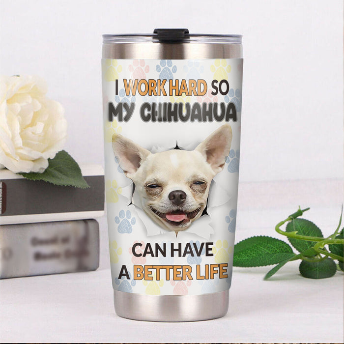 Chihuahua Dog Steel Tumbler MR1302 68O52 1