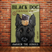 Black German Shepherd Coffee Company Canvas MY122 73O53 thumb 1