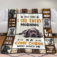 Cane Corso Dog Fleece Blanket MR0302 81O42 thumb 1