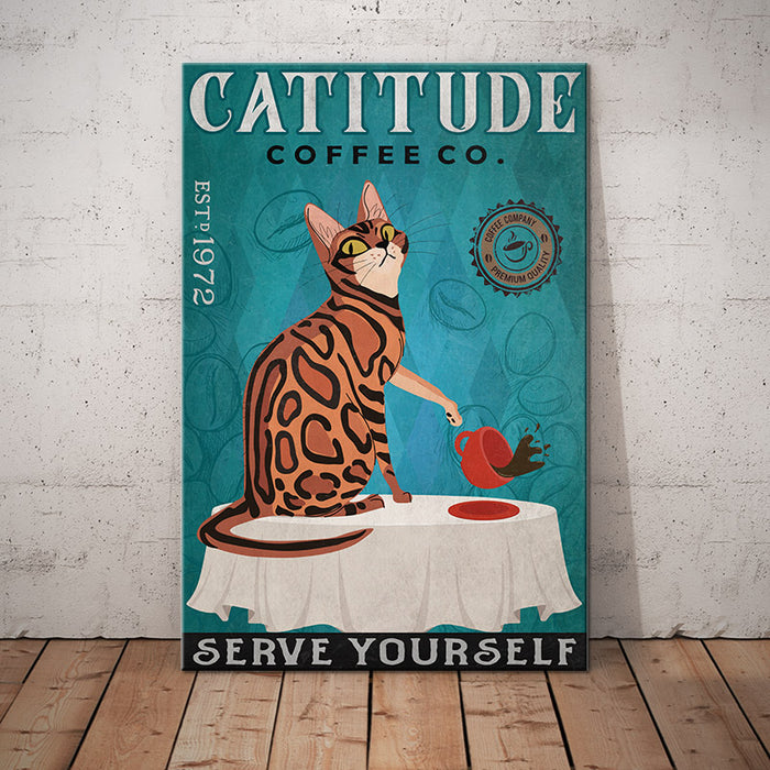 Bengal Cat Coffee Company Canvas SAP1403 85O53 1