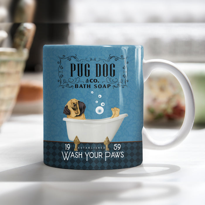 Pug Dog Bath Soap Company Mug FB0703 81O36 1
