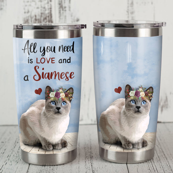 Siamese Cat Steel Tumbler MR1702 68O49 1