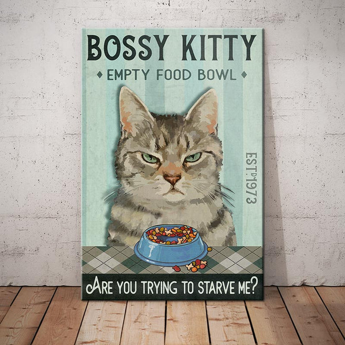 Cat Food Bowl Canvas AP2101 81O57 1