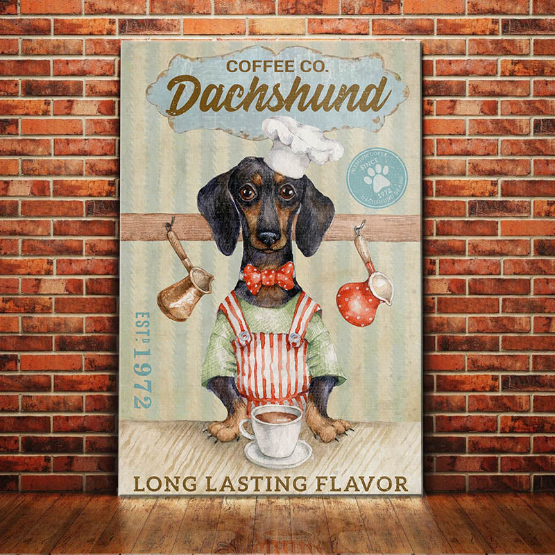 Dachshund Coffee Company Canvas FB0705 85O36