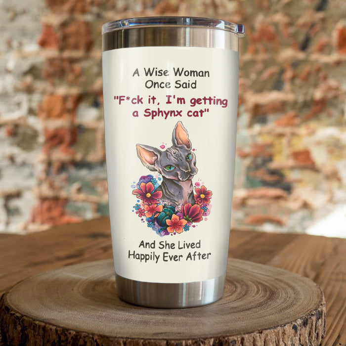 Sphynx Cat Steel Tumbler MR1801 69O43 1