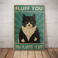 Black Cat Fluff You Canvas MY121 81O62 thumb 1